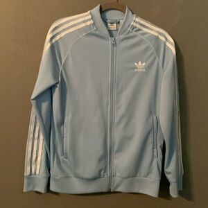 Adidas Women’s Jacket Size L Classic Light Blue
